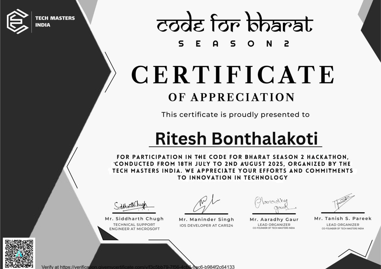 Code for Bharath