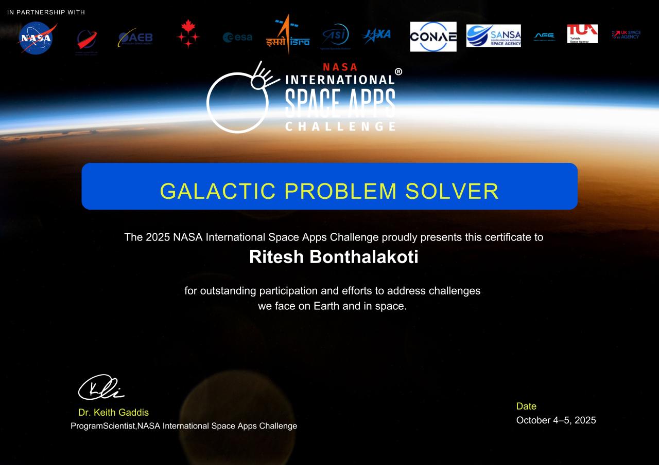 NASA Space Apps Challenge